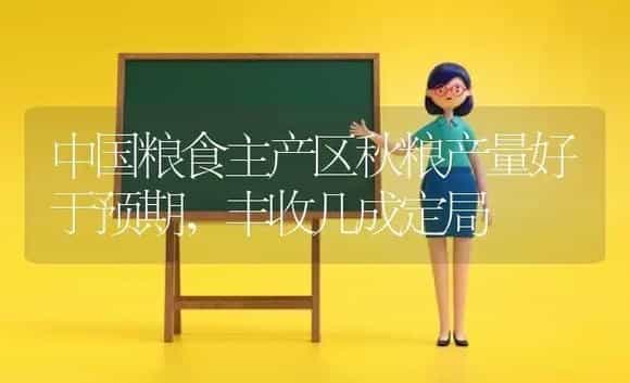 中国粮食主产区秋粮产量好于预期，丰收几成定局 | 植物科普