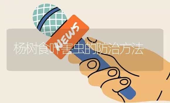 杨树食叶害虫的防治方法 | 植物资料