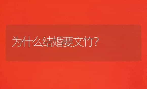 为什么结婚要文竹？ | 植物问答