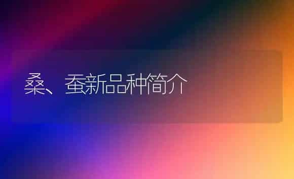桑、蚕新品种简介 | 植物知识