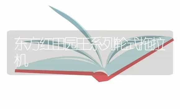 东方红田园王系列轮式拖拉机 | 农资农机