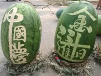  创意农业：“西瓜书法”引潮流
