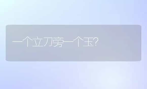 一个立刀旁一个玉？ | 多肉养殖