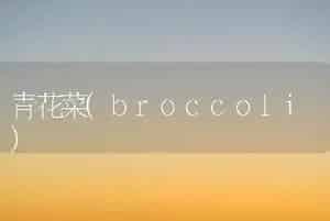 青花菜(broccoli)