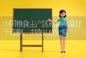 中国粮食主产区秋粮产量好于预期，丰收几成定局