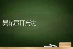 昙花昼开方法