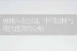 奥林匹克公园：中国园林与现代建筑的交响