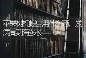 苹果树棉蚜虫用什么药,发病周期有多长