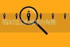 稻米加工机械常州有售
