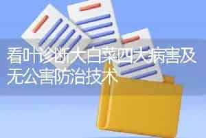 看叶诊断大白菜四大病害及无公害防治技术