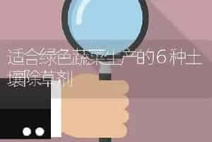 适合绿色蔬菜生产的６种土壤除草剂