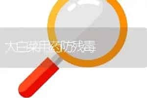 大白菜用药防残毒