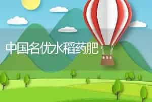 中国名优水稻药肥
