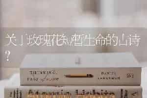 关于玫瑰花短暂生命的古诗？