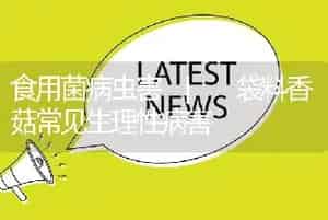 食用菌病虫害 | 袋料香菇常见生理性病害